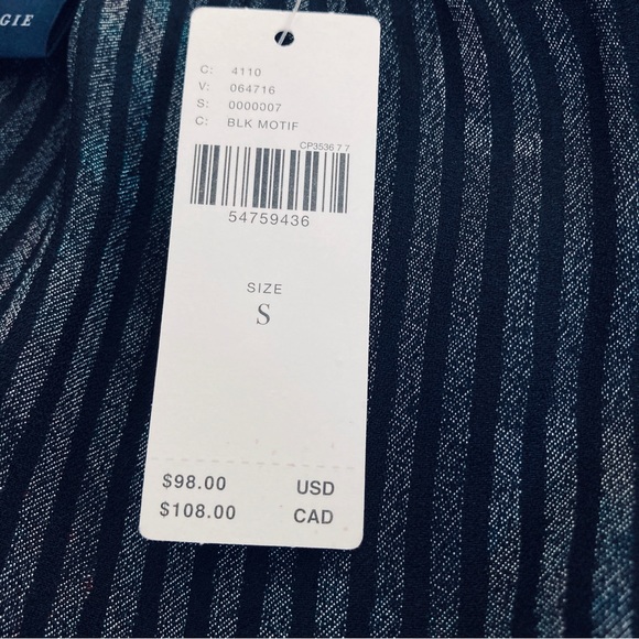 Anthropologie NWT Maeve Madeira Pattern Burnout Satin Blouse black paisley small - Picture 7 of 7